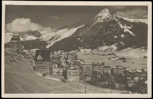 Ansichtskarte Davos Davos Dorf - Fotokarte 1926