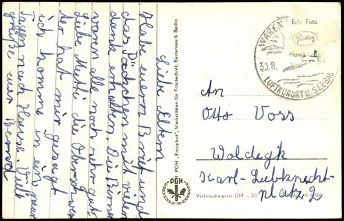 Ansichtskarte Waren (Müritz) DDR Mehrbildkarte mit Umland-Ansichten 1960