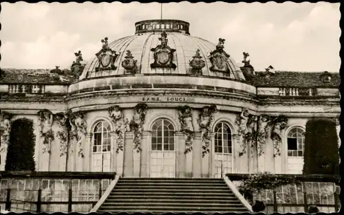Ansichtskarte Potsdam Schloss Sanssouci Mittelbau DDR AK 1965/1963