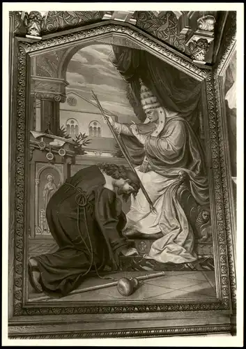 Schwangau SCHLOSS NEUSCHWANSTEIN Arbeitszimmer  Büßer vor dem Papst 1960