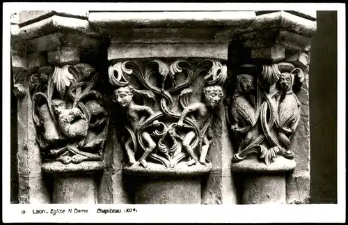 CPA Laon Chapiteau Eglise Notre Dame (Kirche) 1960