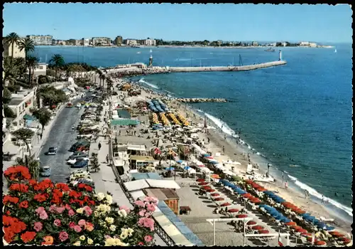 CPA Cannes Panorama-Ansicht La Plage du Midi 1961