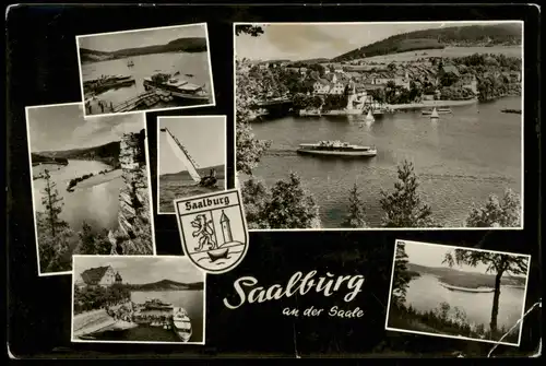 Saalburg-Ebersdorf (Saale) DDR Mehrbild-AK Talsperre  Ansichten 1966/1965