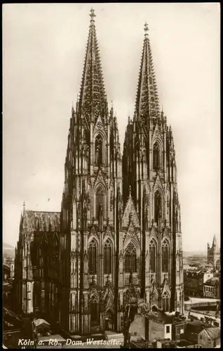 Ansichtskarte Köln Köln a. Rb., Dom, Westseite 1969