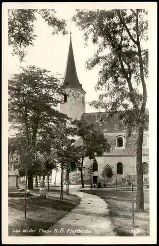 Ansichtskarte Laa an der Thaya Kirche Pfarrkirche 1955
