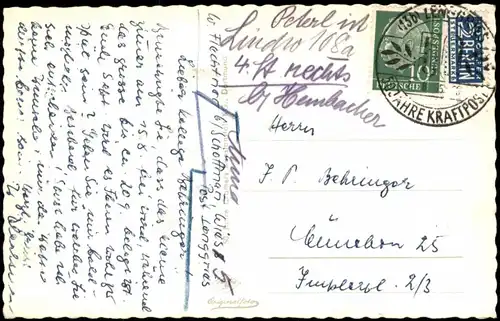 Fall-Lenggries Lenggries mit Brauneck Panorama Blick zur Kirche 1955