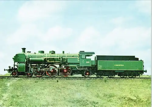 Eisenbahn Motivkarte Dampflok Baureihe 184 Schnellzuglokomotive 1990