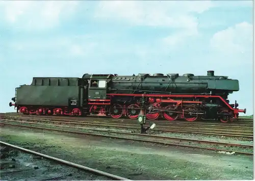 Eisenbahn Motivkarte Dampflok Baureihe 44, Einheitsgüterzug-Lokomotive 1990