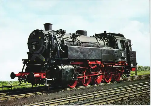 Eisenbahn Motivkarte Dampflok Baureihe 082 (82) Güterzug-Tenderlok 1990