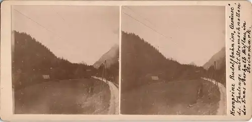 Johnsbach-Admont Gesäuse (Nationalpark) Rudolfbahn 1880 3D/Stereoskopie