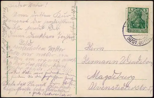 Ansichtskarte Friedrichroda Spiessberghaus Wald Partie 1910