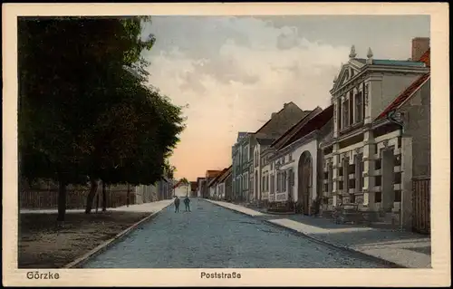 Ansichtskarte Görzke Poststraße (LK Potsdam Mittelmark) 1912