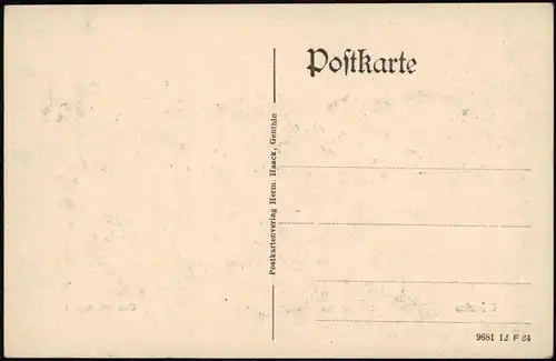 Ansichtskarte Görzke Totale 1911 Passepartout