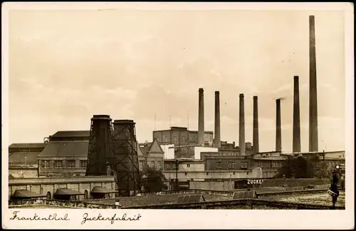 Ansichtskarte Frankenthal (Pfalz) Zuckerfabrik 1935