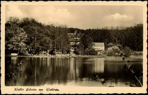 Ansichtskarte Lehnin-Kloster Lehnin Hotel und Kurhaus am Klostersee 1936
