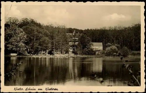 Ansichtskarte Lehnin-Kloster Lehnin Hotel am Klostersee Potsdam-Mittelmark 1936