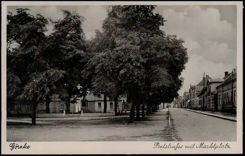 Ansichtskarte Görzke Poststraßse  Marktplatz b Ziesar Potsdam-Mittelmark 1920