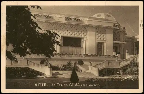 CPA Vittel Le Casino A. Bluysen arche 1937