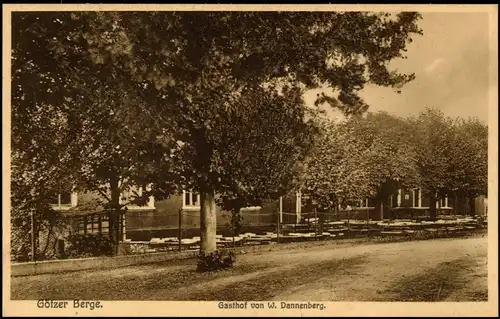 Groß Kreutz (Havel) Götzer Berge. Gasthof Dannenberg LK Potsdam Mittelmark 1924