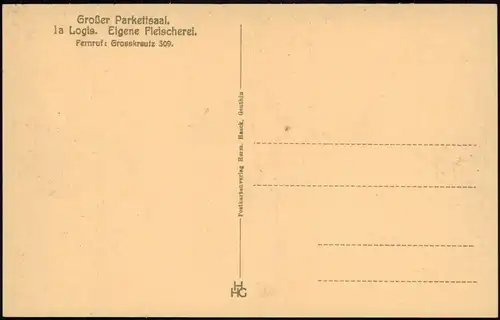 Groß Kreutz (Havel) Götzer Berge. Gasthof Dannenberg LK Potsdam Mittelmark 1924