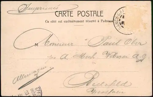 CPA Paris Brücke, Pont Alexandre III et le Grand Palais 1903