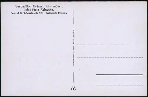 Wusterwitz Seepavillon Gränert Kirchmöser  (Region Wusterwitz) 1920