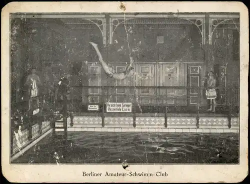 Ansichtskarte Berlin Berliner Amateur-Schwimm- Club, Halle Innen 1908