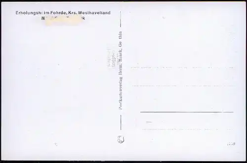 Fohrde-Havelsee Erholungsheim Fohrde Rosengang, Westhavelland 1930