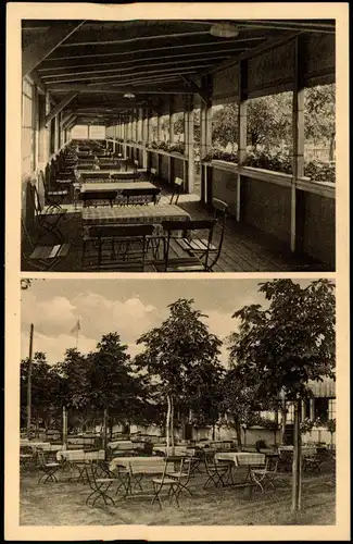 Döberitz-Premnitz Gasthof Zu den 3 Linden Veranda & Biergarten 1910
