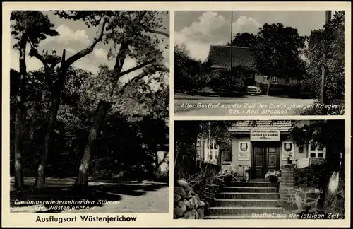 Ansichtskarte Wüstenjerichow-Möckern 3 Bild: Gasthof Bes. Karl Strobach 1938
