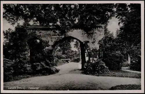 Ansichtskarte Kloster Lehnin Partie am Tetzeltor 1934