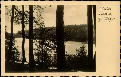 Ansichtskarte Lehnin-Kloster Lehnin Partie am Gohlitzsee 1930