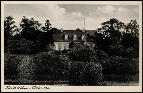 Ansichtskarte Lehnin-Kloster Lehnin Oberförsterei 1930