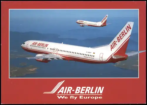Ansichtskarte  Flugwesen Flugzeug (Airplane) AIR BERLIN Boeing 737-800 2000
