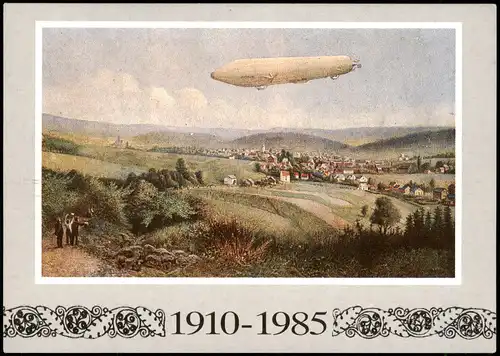 Baden-Baden Erster Zeppelin in Baden-Baden (Sonder-AK Dt. Philatelistentag) 1985