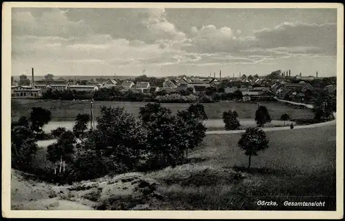 Ansichtskarte Görzke Panorama-Gesamtansicht Dorf-Fernansicht 1910