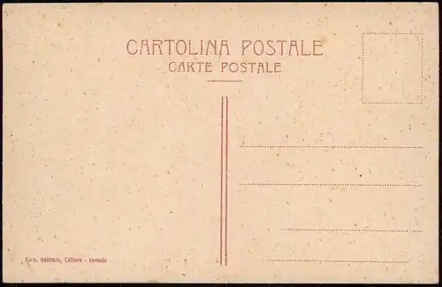 Cartoline Venedig Venezia Künstlerkarte - Boote, Gondeln 1908