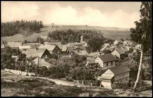 Ansichtskarte Frankenhain Panorama zu DDR-Zeiten 1962/1961