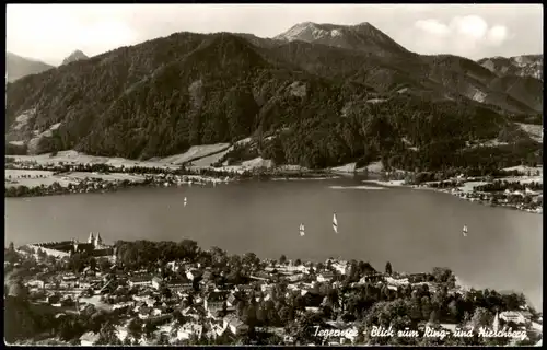 Ansichtskarte Tegernsee (Stadt) Panorama Blick vom Ring- und Hirschberg 1964