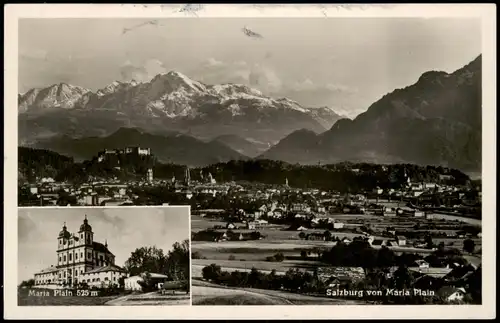 Ansichtskarte Salzburg Stadt von Maria Plein - 2 Bild 1953