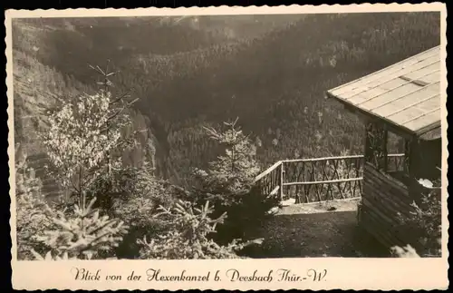 Ansichtskarte Deesbach Panorama Blick von der Hexenkanzel 1961