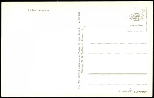 Ansichtskarte Saalfeld (Saale) Hoher Schwarm Burgruine DDR AK 1960