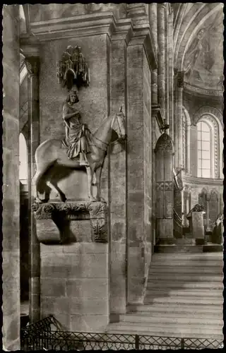 Ansichtskarte Bamberg Inneres des Dom Domreiter 1960