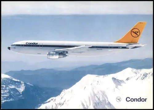 Ansichtskarte  Flugwesen & Flugzeug (Airplane) Condor Airbus A300 B4 1990