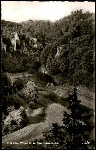 Ansichtskarte Gößweinstein Umland-Ansicht Wiesenttal 1960