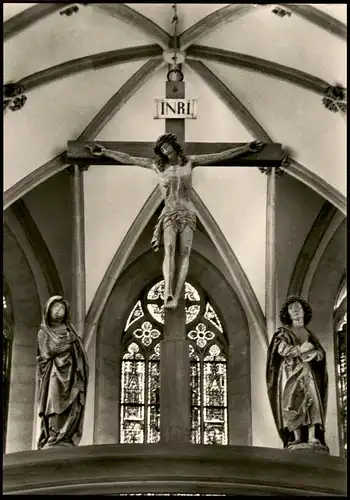 Münnerstadt Stadtpfarrkirche Kreuzigungsgruppe der Riemenschneiderschule 1970