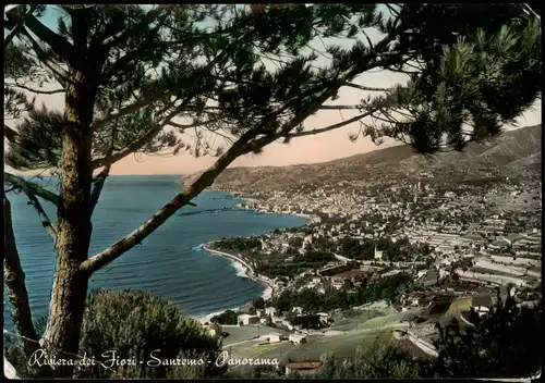 Cartoline San Remo Sanremo Panorama-Ansicht 1955