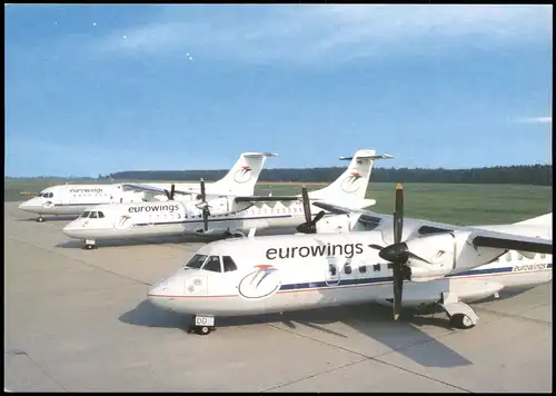 Ansichtskarte  Flugwesen Aviation Flugzeuge Die Eurowings-Flotte 2000