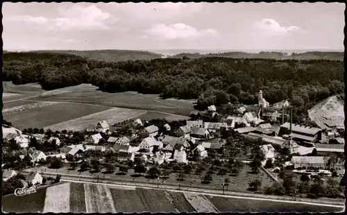 Ansichtskarte Altenstadt Umland mit Luftbild Untereichen an der Jller 1958