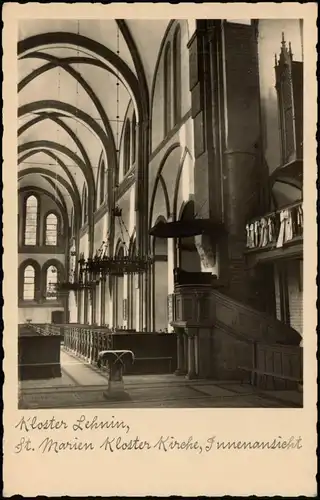 Lehnin-Kloster Lehnin St. Marien Kloster Kirche Innenansicht 1920